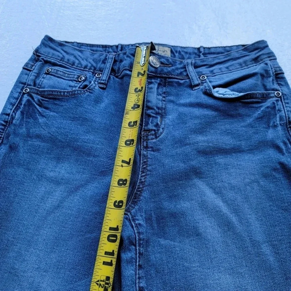 Earl Jean Blue Jeans Size 6 Womens Straight Stretch Mid Rise Medium Wash Denim - Picture 10 of 11